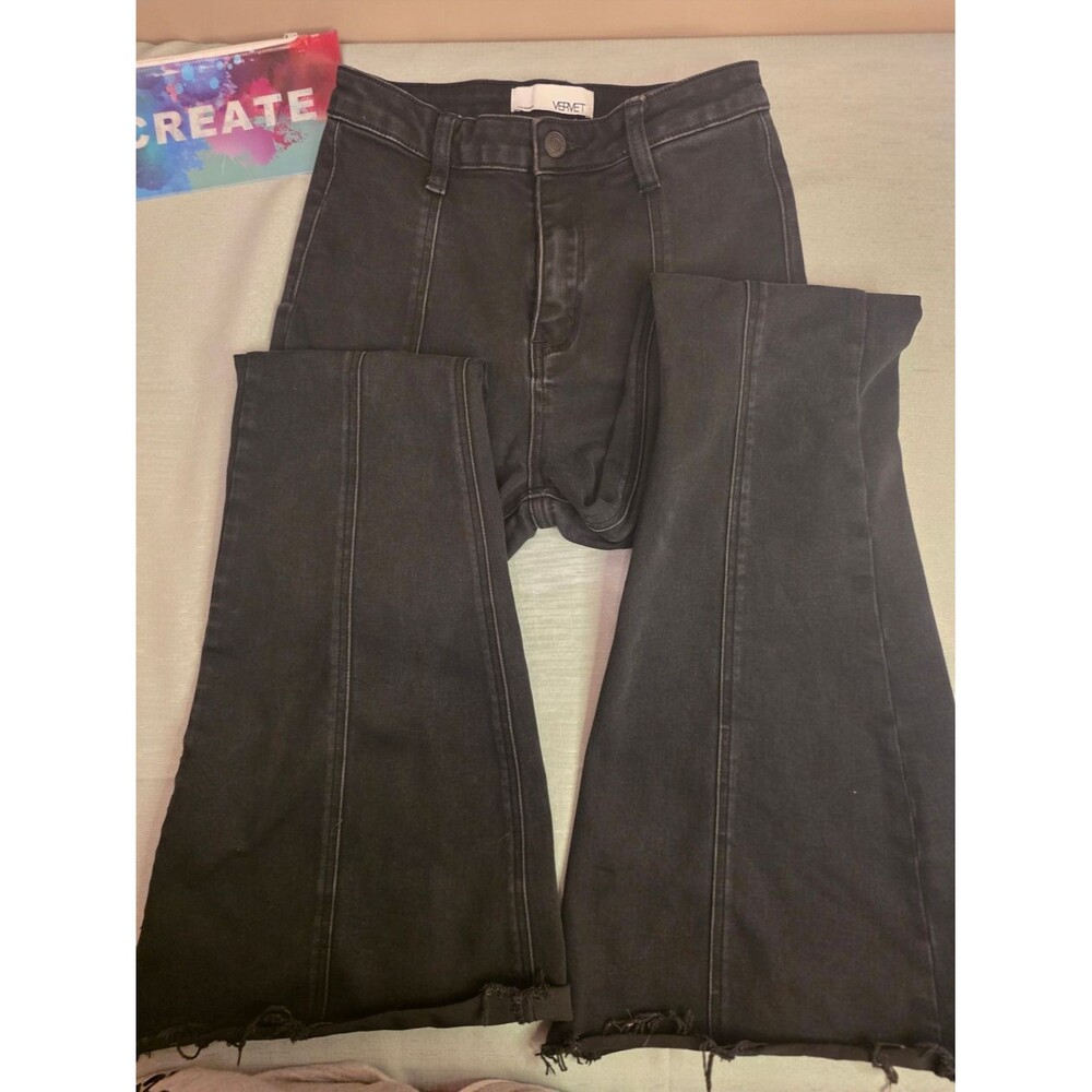 Vervet by Flying Monkey Black  Flared Jeans Size 26